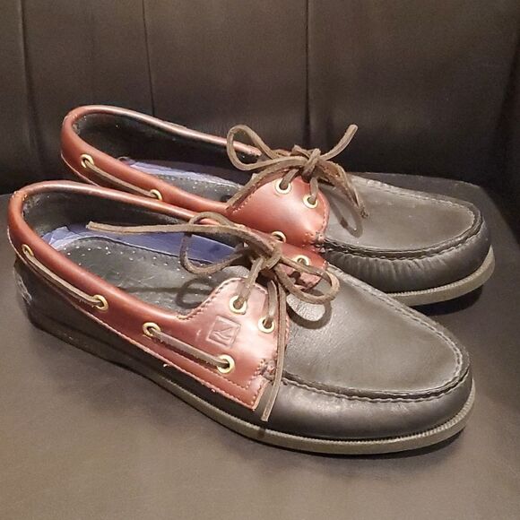SOLD!! SPERRY Men's Leather Top-Siders - Size 8 - Picture 1 of 9